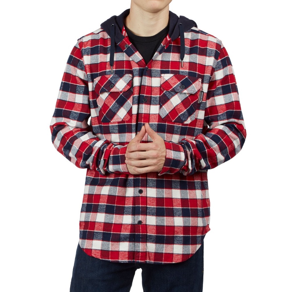 🔥DC Runnels Long Sleeve Shirt - Tango Red NWT